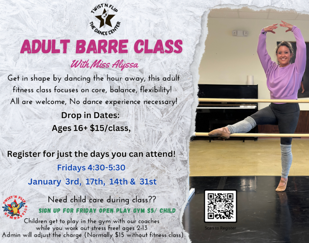 Adult Barre Class Jan 2025